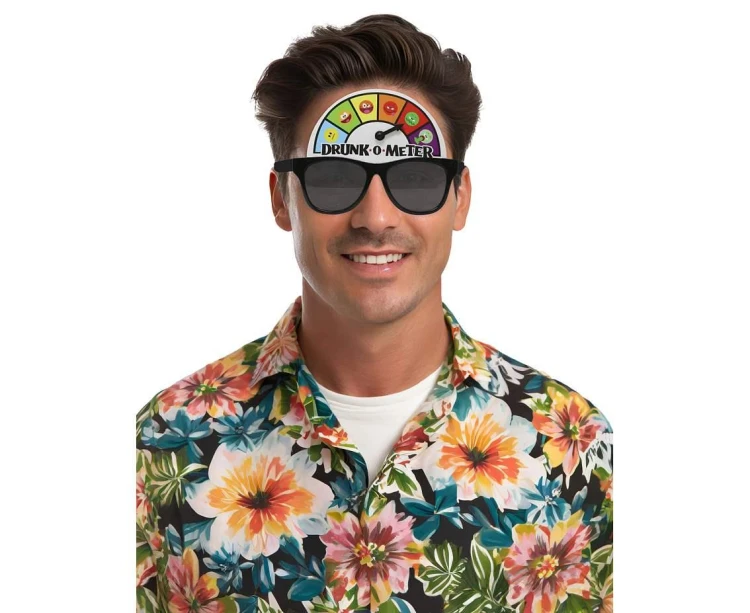 Okulary Imprezowe z Alkometrem Śmieszne Gadżety na Imprezę Party
