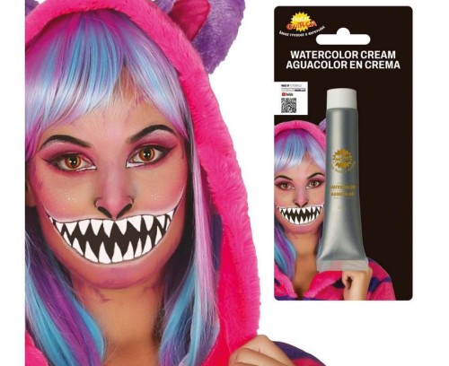 Farba do Twarzy Srebrna w Tubce 20 ml Charakteryzacja Makijaż Party