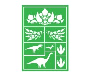 Szablon do Malowania Twarzy i Ciała DINOZAUR Makijaż Dla Dzieci