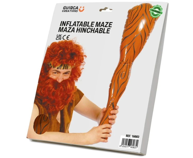 Maczuga Jaskiniowca Dmuchana 80 cm Rekwizyt Do Stroju Party