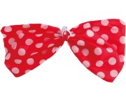 Mucha Duża Czerwona W Białe Grochy 36 cm Klaun Przebranie Party