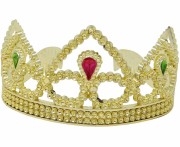 Tiara Złota Korona Diadem Dla Księżniczki Błyszcząca Strój
