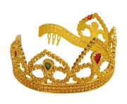 Tiara Złota Korona Diadem Dla Księżniczki Błyszcząca Strój