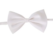Mucha Biała 11 cm Muszka Elegancka Klasyczna Muszka do Garnituru