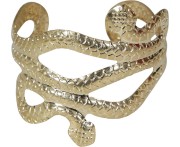 Bransoletka Wąż Złota 5.5 cm Biżuteria Kleopatra Przebranie Party