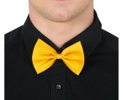 Muszka Żółta 11 cm Mucha Elegancka Męska Dziecięca Strój Party