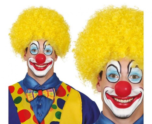Peruka Klauna Kręcona Żółta Afro Przebranie Stroje Party