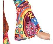 Strój Hipiski Kostium Dzieci Kwiaty Przebranie Hippie Lata 60 70 M 38-40
