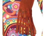Strój Hipiski Kostium Dzieci Kwiaty Przebranie Hippie Lata 60 70 S 36-38