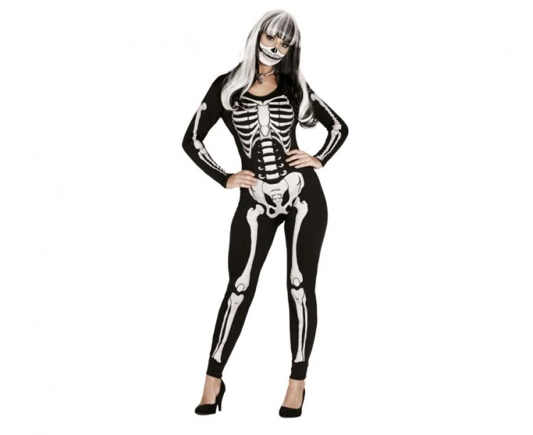 Kostium Szkieletorki Strój Halloween Damski Przebranie Kościotrup L 42/44