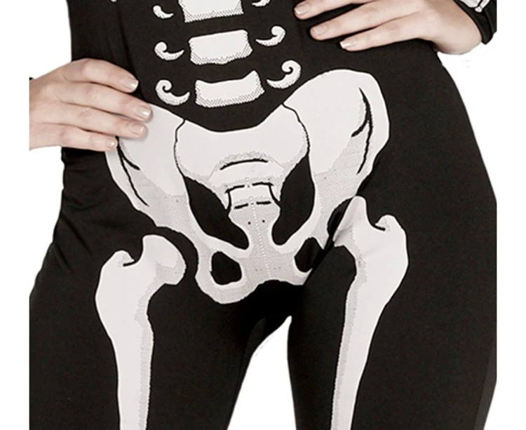 Kostium Szkieletorki Strój Halloween Damski Przebranie Kościotrup L 42/44