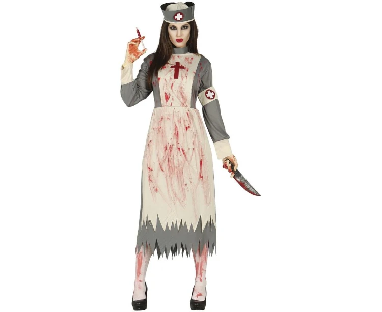 Strój Pielęgniarka Zombie Przebranie Pielęgniarki Kostium Halloween M 38 40