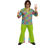 Strój Hipisa Dzieci Kwiaty Kostium Hippie Przebranie Lata 60 70 M 48-50