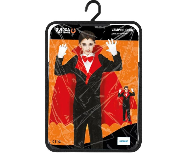 Strój Wampira dla Chłopca Hrabia Wampir Kostium Przebranie Halloween 7-9Lat