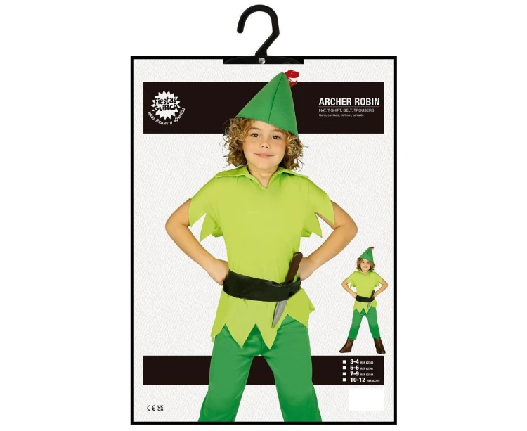 Strój Łucznika Dla Dzieci Kostium Robin Hood Przebranie 7-9 Lat 137 cm