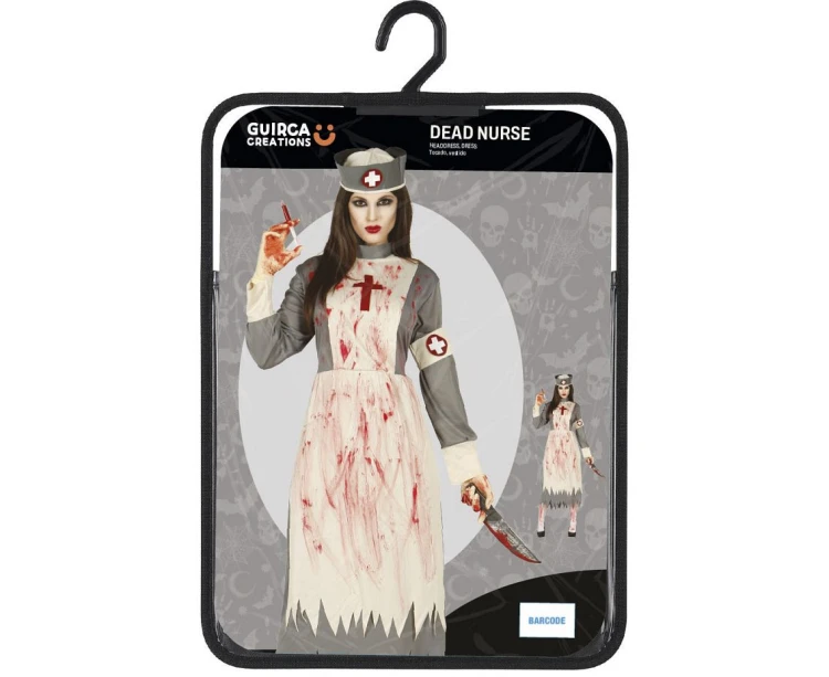 Strój Pielęgniarka Zombie Przebranie Pielęgniarki Kostium Halloween L 42 44