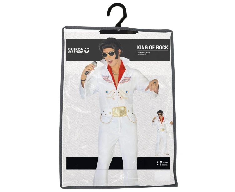 Kostium Króla Rocka Strój Elvis Presley Przebranie Męskie Kombinezon L 52-54