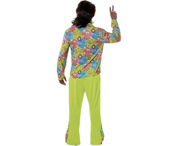 Strój Hipisa Dzieci Kwiaty Kostium Hippie Przebranie Lata 60 70 L 52-54