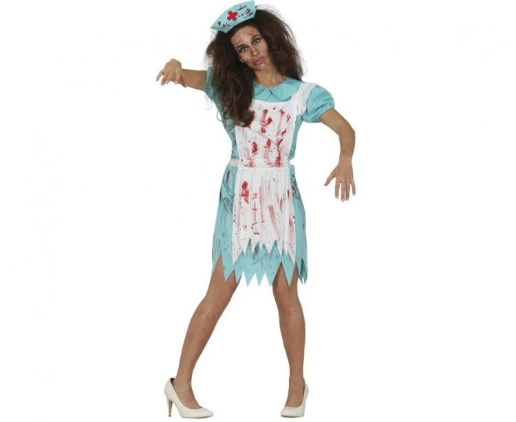 Strój Pielęgniarka Zombie Przebranie Pielęgniarki Kostium Halloween L 42 44