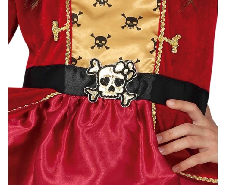 Strój Piratki Dla Dziewczynki Kostium Pirat Przebranie Dziecięce 5-6 L 123