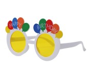 Okulary Happy Birthday Imprezowe - Śmieszne Okulary Urodzinowe