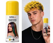Spray Koloryzujący Do Włosów Żółty 125 ml Lakier Zmywalny Party