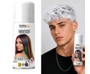 Spray Koloryzujący Do Włosów Biały 125 ml Lakier Zmywalny Party