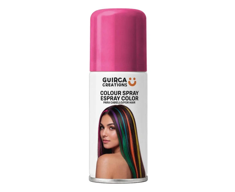 Spray Koloryzujący Do Włosów Różowy 125 ml Lakier Zmywalny Party