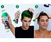 Spray Koloryzujący Do Włosów Zielony 125 ml Lakier Zmywalny Party
