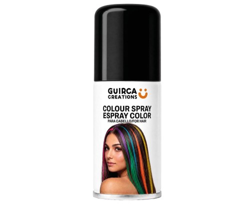 Spray Koloryzujący Do Włosów Czarny 125 ml Lakier Zmywalny Party