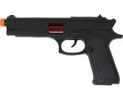 Czarny Pistolet 23 cm Plastikowy Rekwizyt Do Stroju Przebranie Party