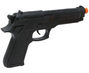 Czarny Pistolet 23 cm Plastikowy Rekwizyt Do Stroju Przebranie Party