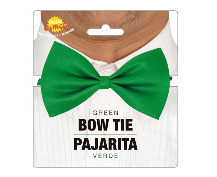 Muszka Zielona 11 cm Mucha Elegancka Męska Dziecięca Strój Party