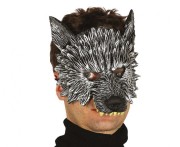Półmaska Wilka Piankowa - Maska Wilk Zwierzę Halloween Bal