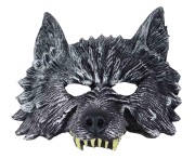 Półmaska Wilka Piankowa - Maska Wilk Zwierzę Halloween Bal