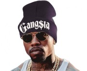 Czapka Raperska Czarna Dzianinowa Z Napisem Gangsta Raper