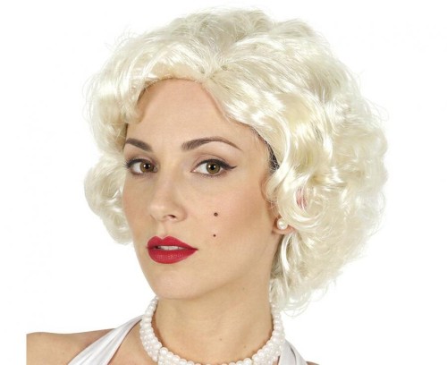 Peruka Marilyn Monroe Blond Lata 50 - Sex Bomba Lokie Retro