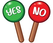 Znak Yes Or No 13x25 cm Rekwizyt Do Fotobudki Imprezowy Party