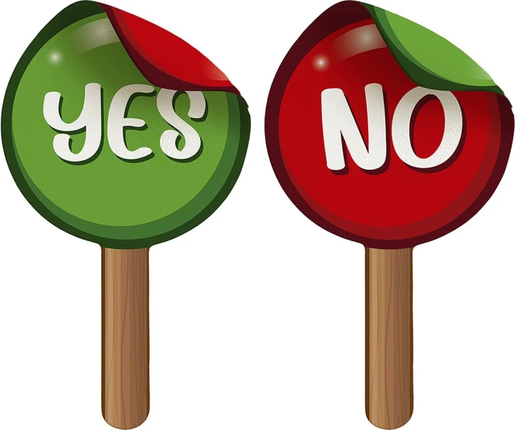 Znak Yes Or No 13x25 cm Rekwizyt Do Fotobudki Imprezowy Party
