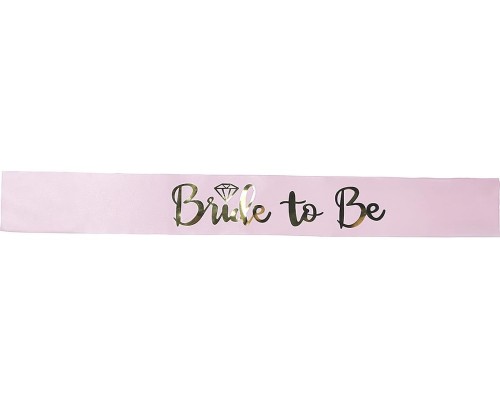 Szarfa Bride To Be Różowa na Wieczór Panieński Rekwizyt Party