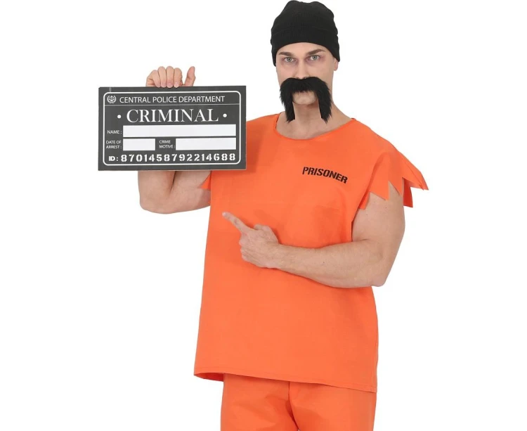 Tabliczka Aresztowanego Więźnia Mugshot z Markerem Gadżet Party