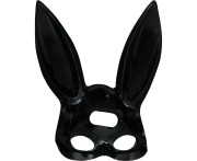 Maska Z Uszami Królika Czarna - Króliczek Bunny Halloween Bal