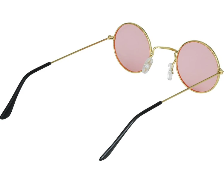 Okulary Hipisa RÓŻOWE Lenonki Dzieci Młodzież Hippie Strój Retro