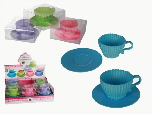 FOREMKA SILIKONOWA DO CIASTEK FILIŻANKA MUFFINKI 2