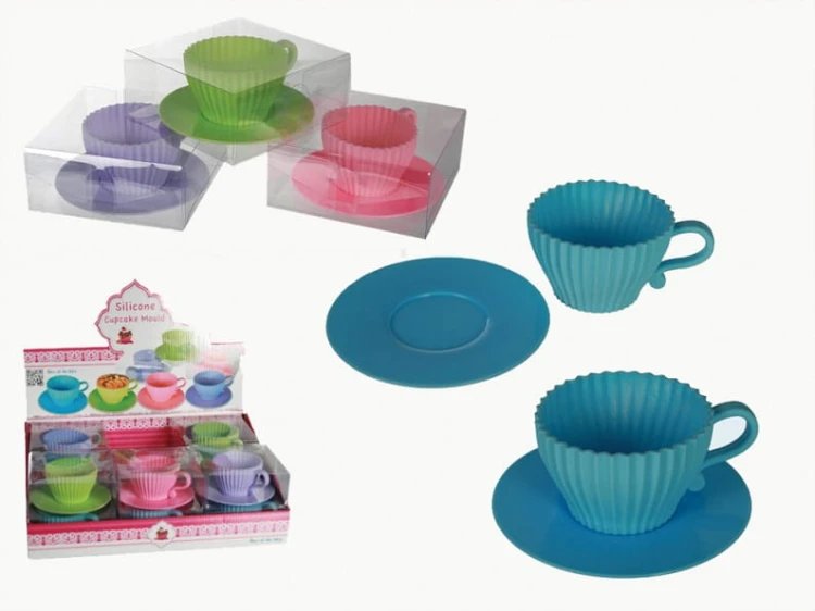 FOREMKA SILIKONOWA DO CIASTEK FILIŻANKA MUFFINKI 2
