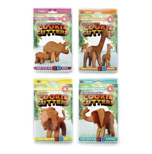 CIASTECZKOWE SAFARI CIASTKA 3D FOREMKI WYKRAWACZKI 2