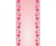 Bieżnik papierowy Love is in the air - Serduszka, 33x200 cm