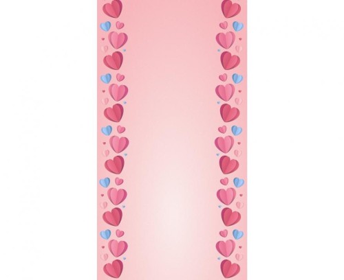 Bieżnik papierowy Love is in the air - Serduszka, 33x200 cm