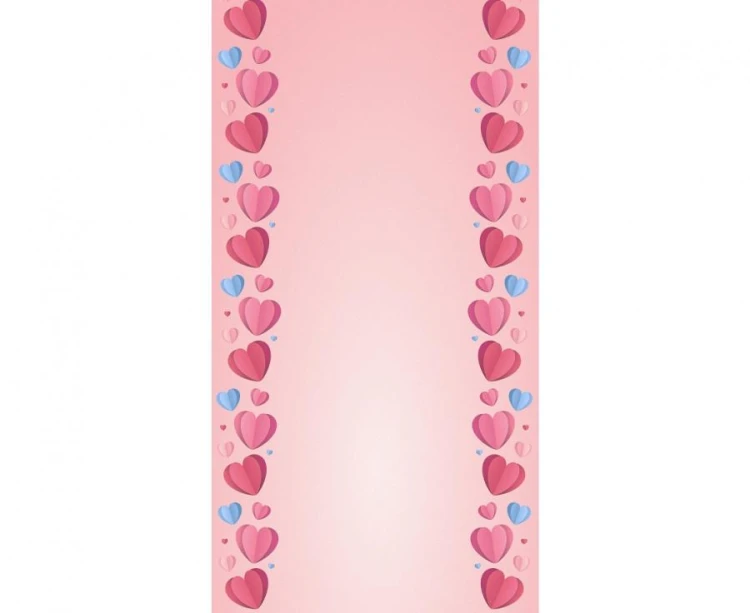Bieżnik papierowy Love is in the air - Serduszka, 33x200 cm