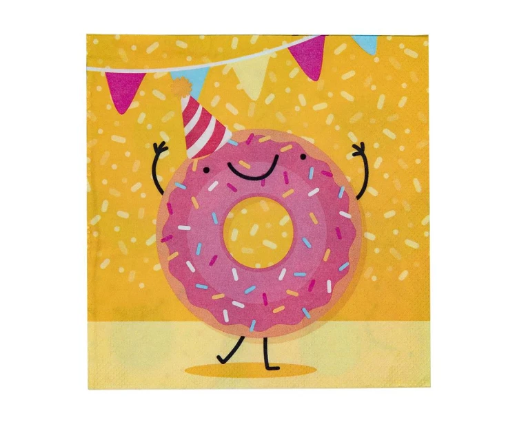 Serwetki Donut 33x33 cm, 20 szt.